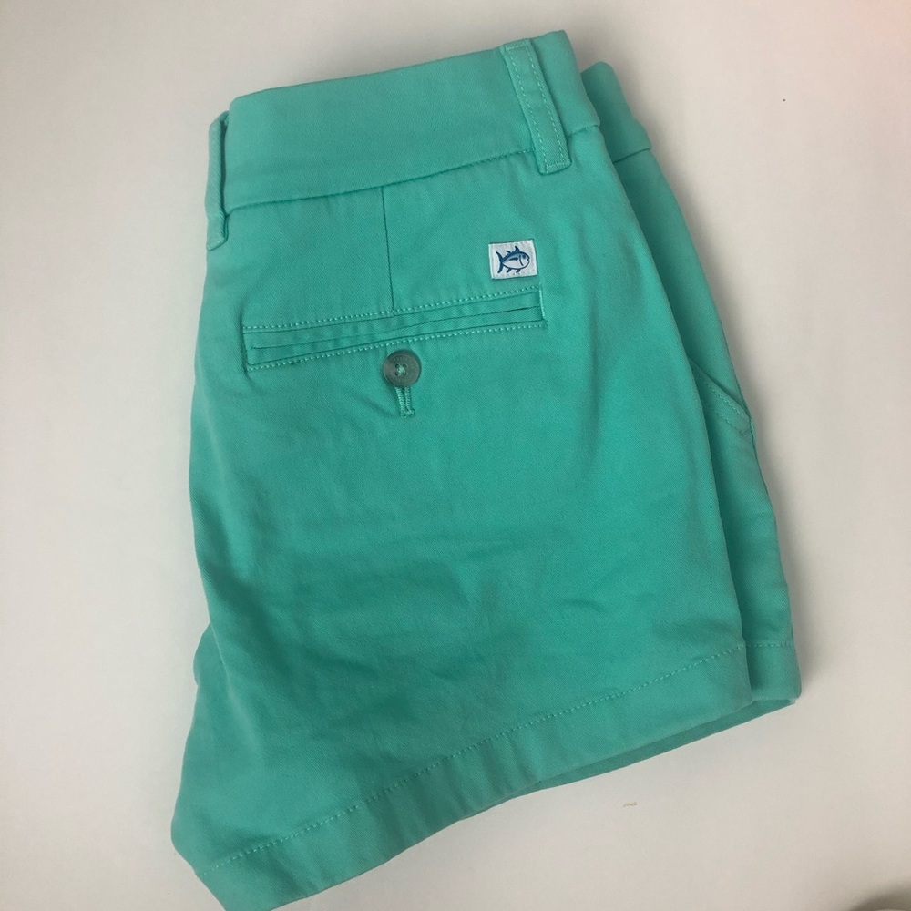 Southern Tide Seafoam Leah Shorts